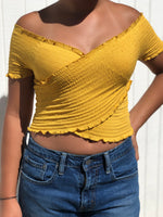 Off The Shoulder Cross Top